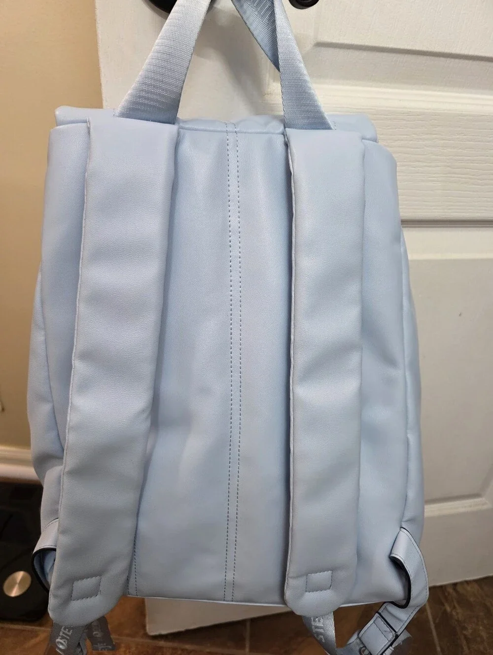 Steve Madden Bundle Olive Quilted Crossbody Bag And Baby Blue Book Bag